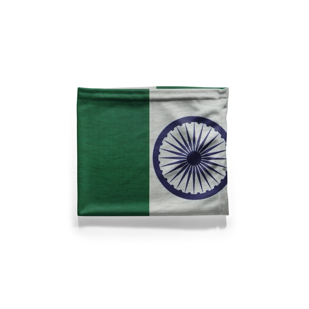 Cubre cuello de bandera de la India – Mascarilla transpirable, tipo braga, para la cara