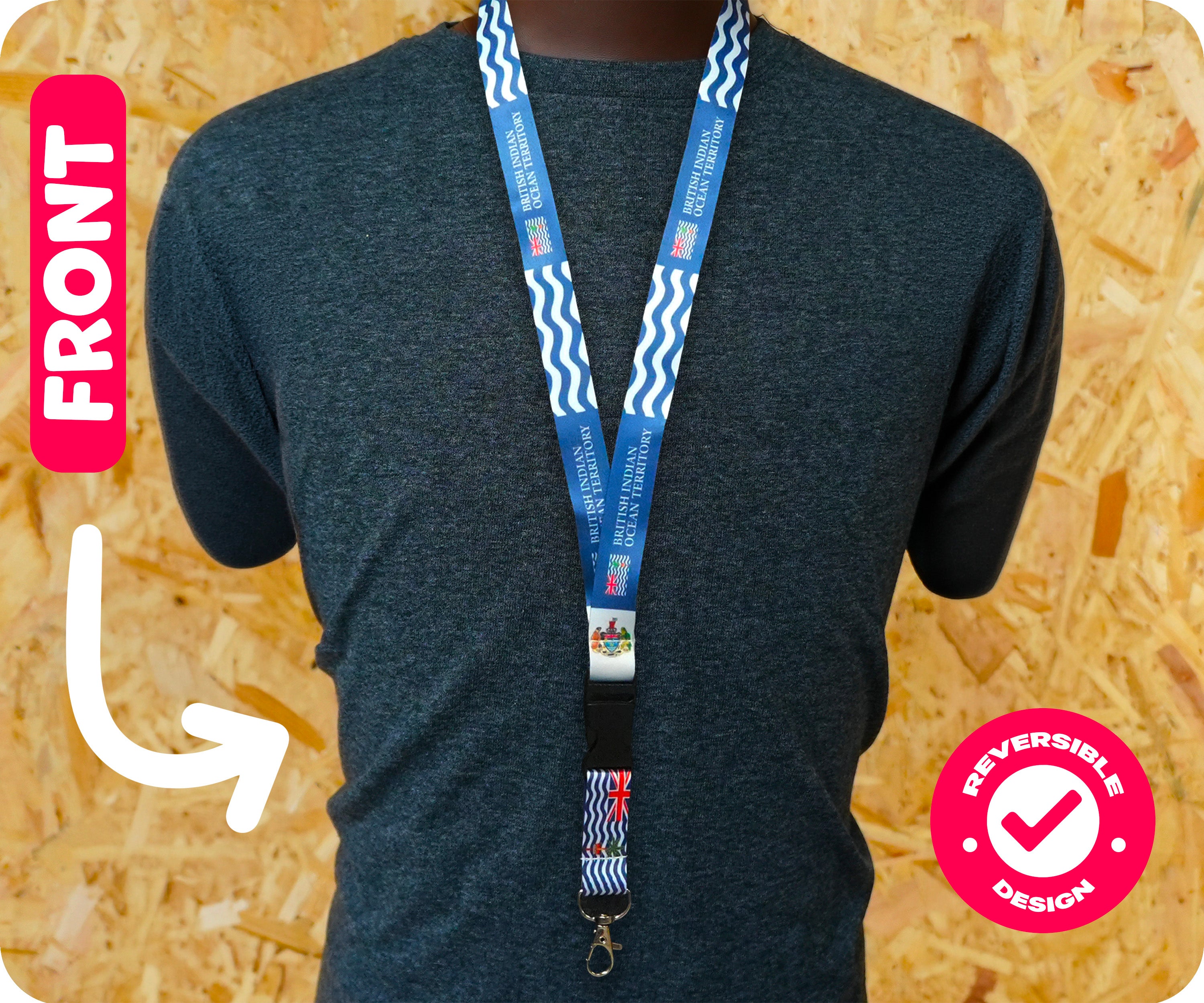 British Indian Ocean Territory Flag Lanyard Chagos Islands Imagen secundaria del producto