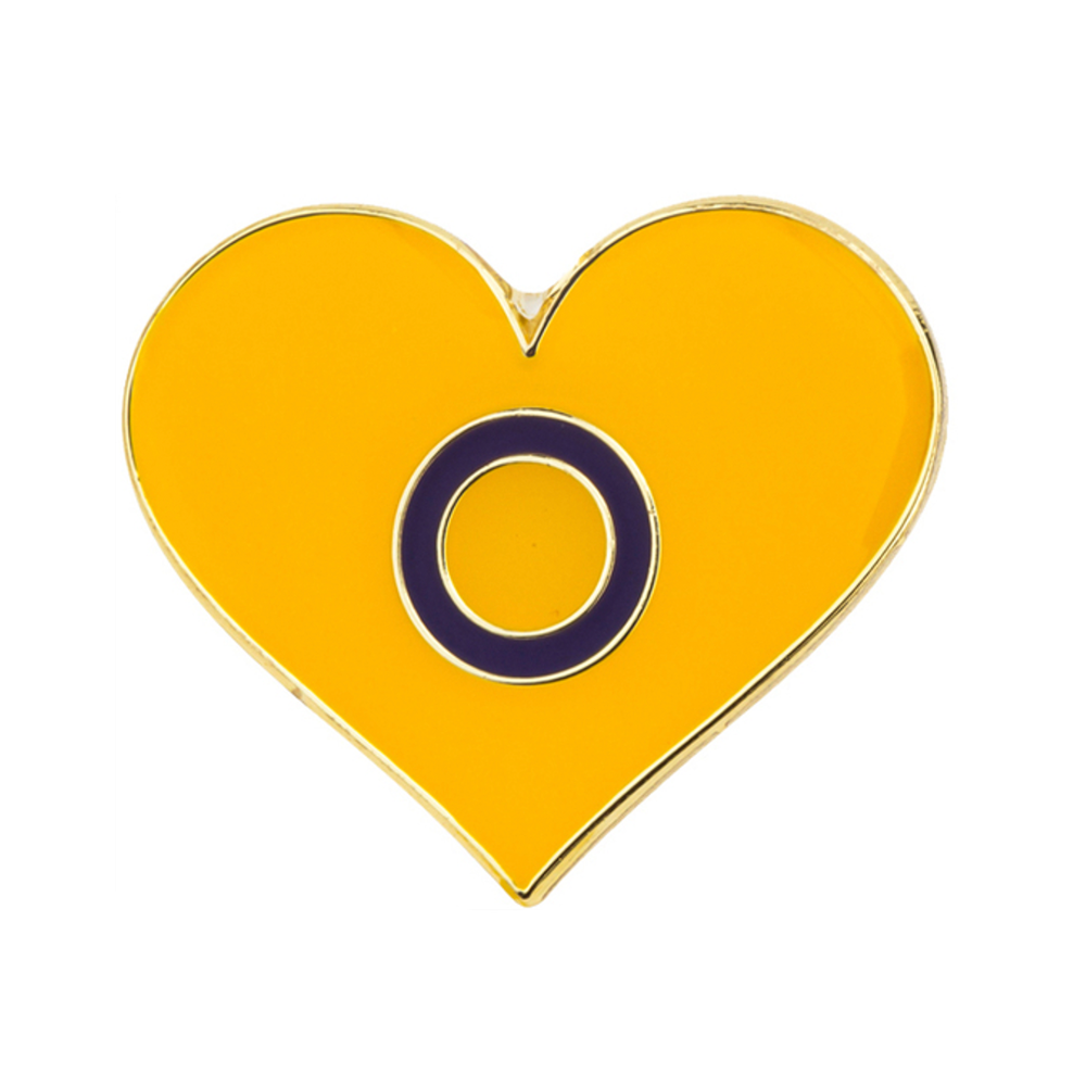 Pin con forma de corazón intersexual Imagen principal del producto