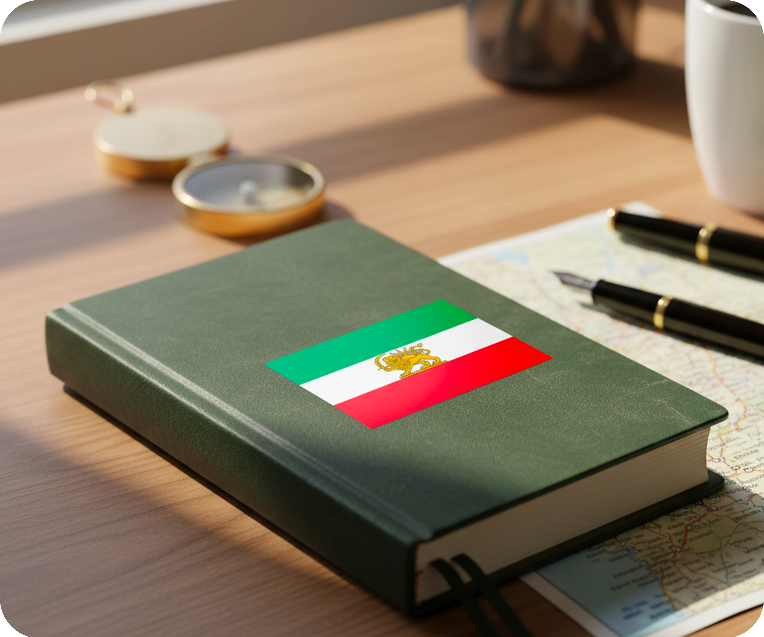 20 X Irán León y Sol Emblema Bandera Iraní Pegatinas Imagen secundaria del producto