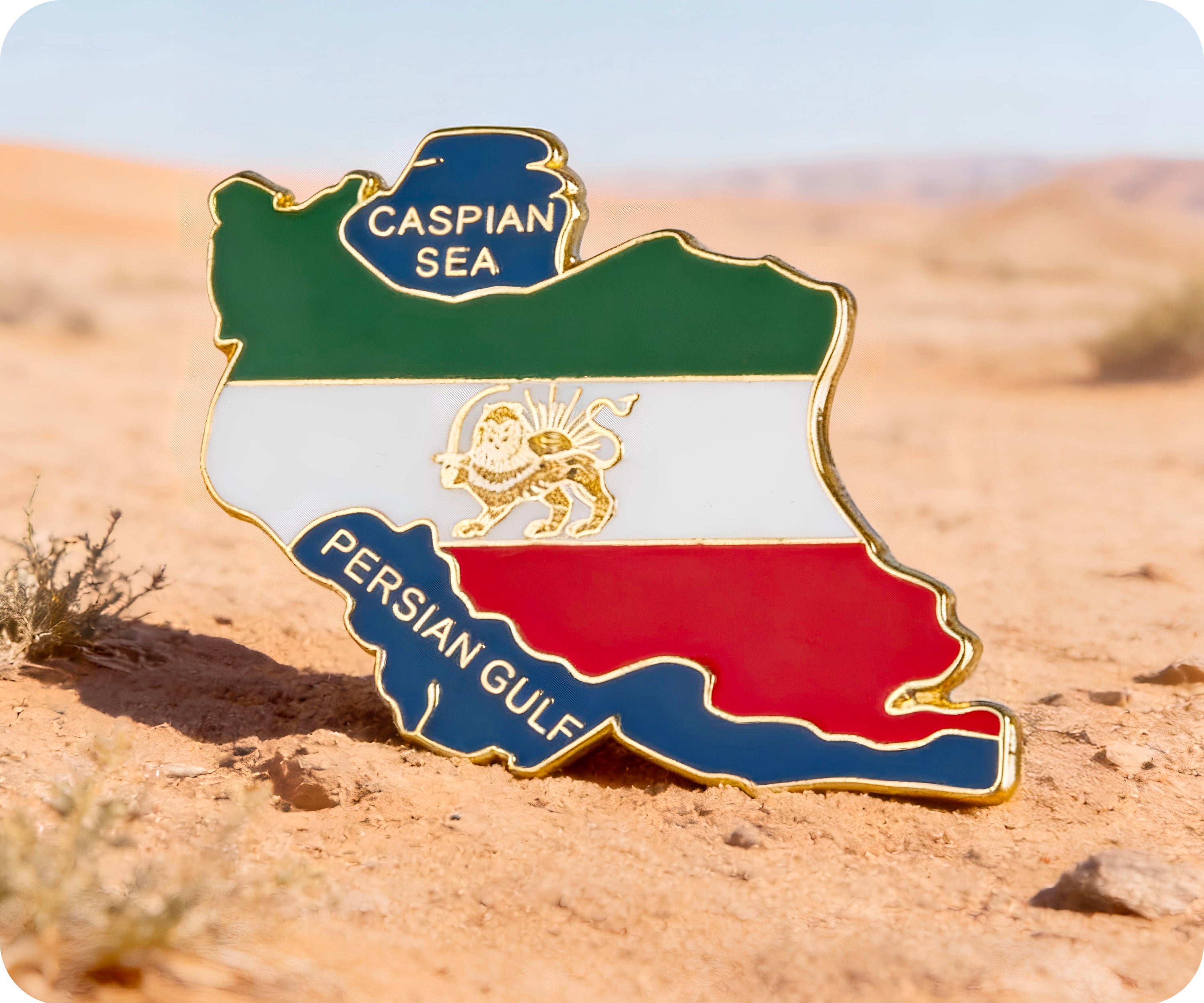 Insignia con forma de país de Irán Imagen secundaria del producto