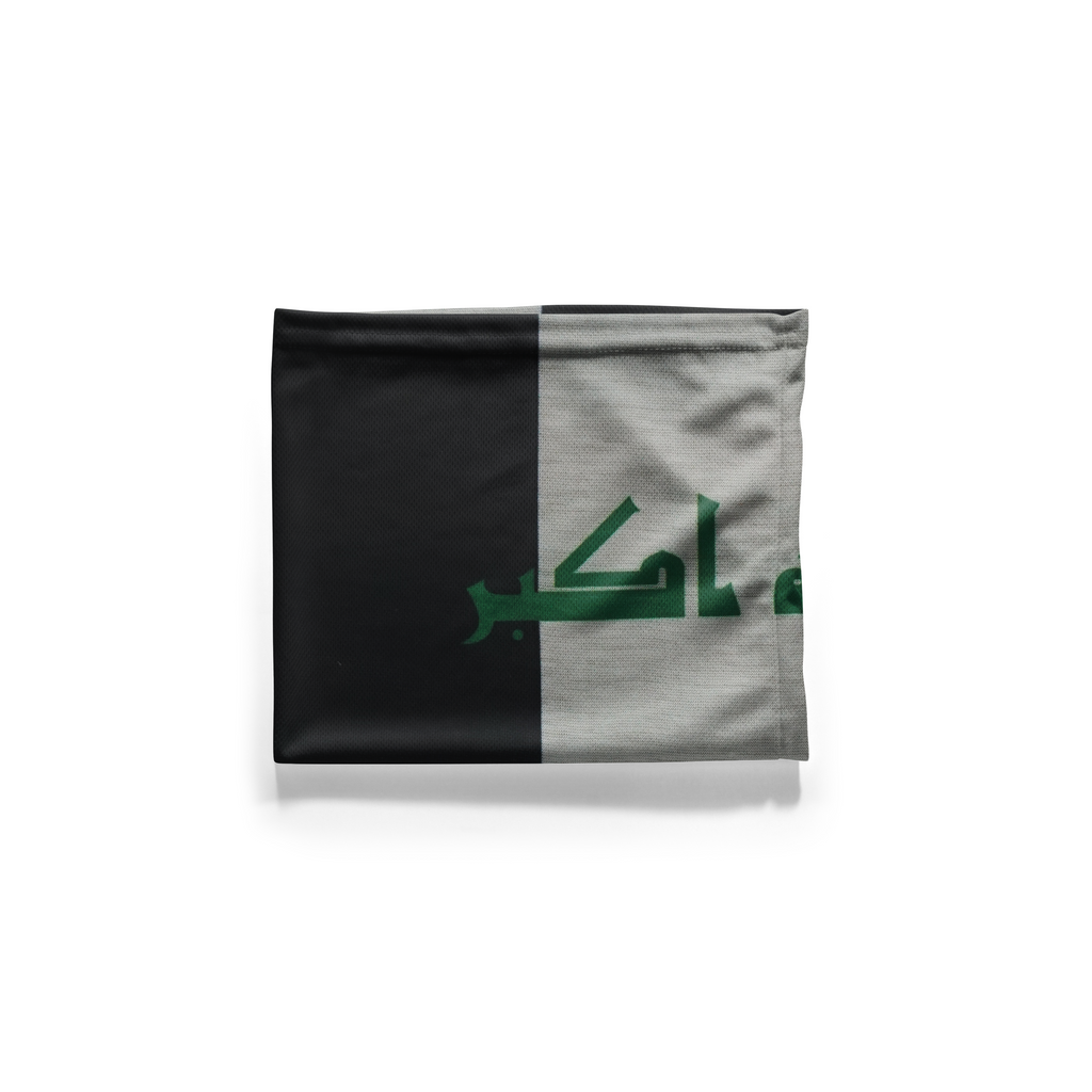 Snood con la bandera de Irak – Mascarilla transpirable, cubrecuello