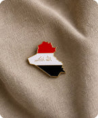 Iraq Map Flag Enamel Lapel Pin Badge
