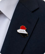 Iraq Map Flag Enamel Lapel Pin Badge