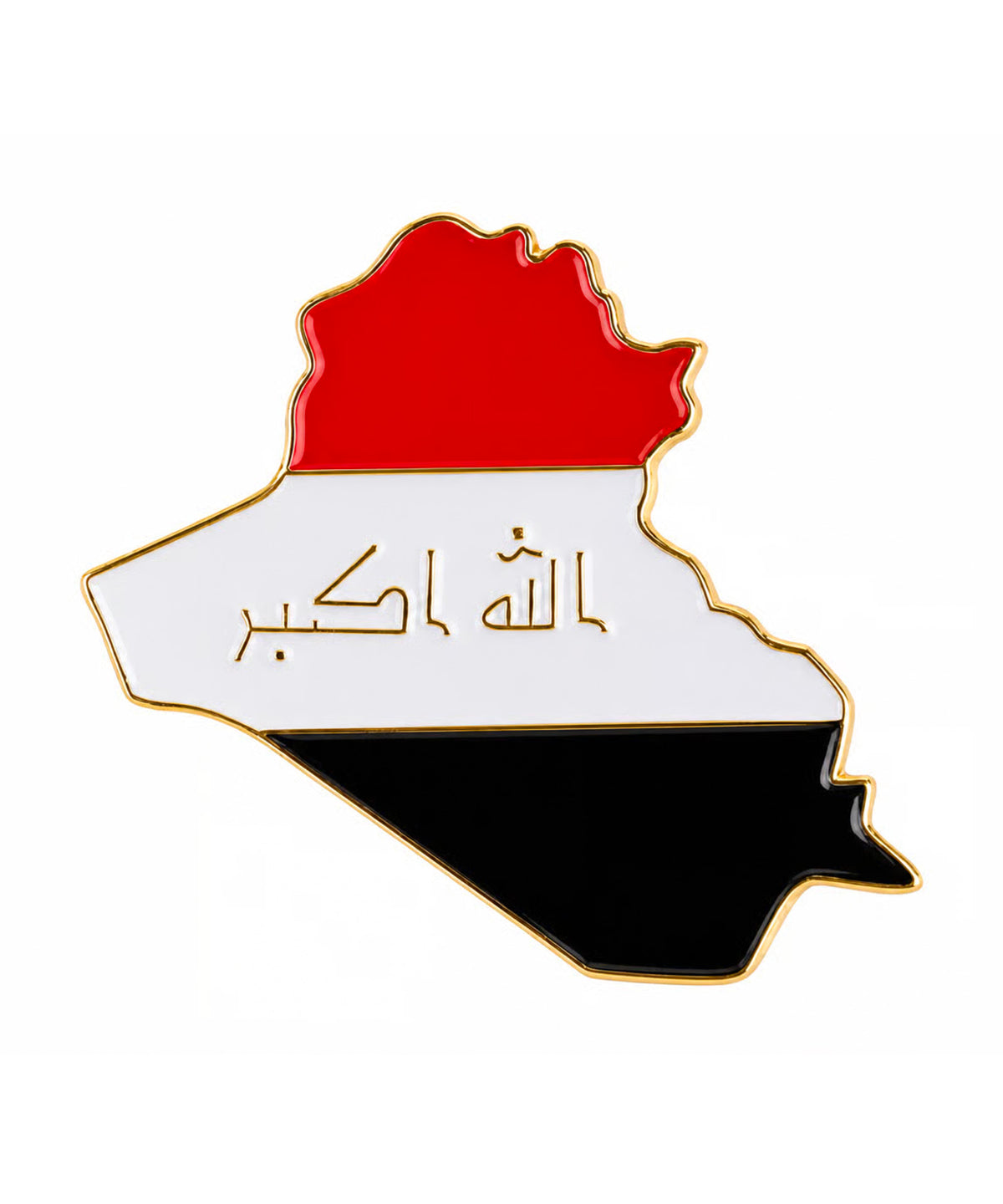 Iraq Map Flag Enamel Lapel Pin Badge