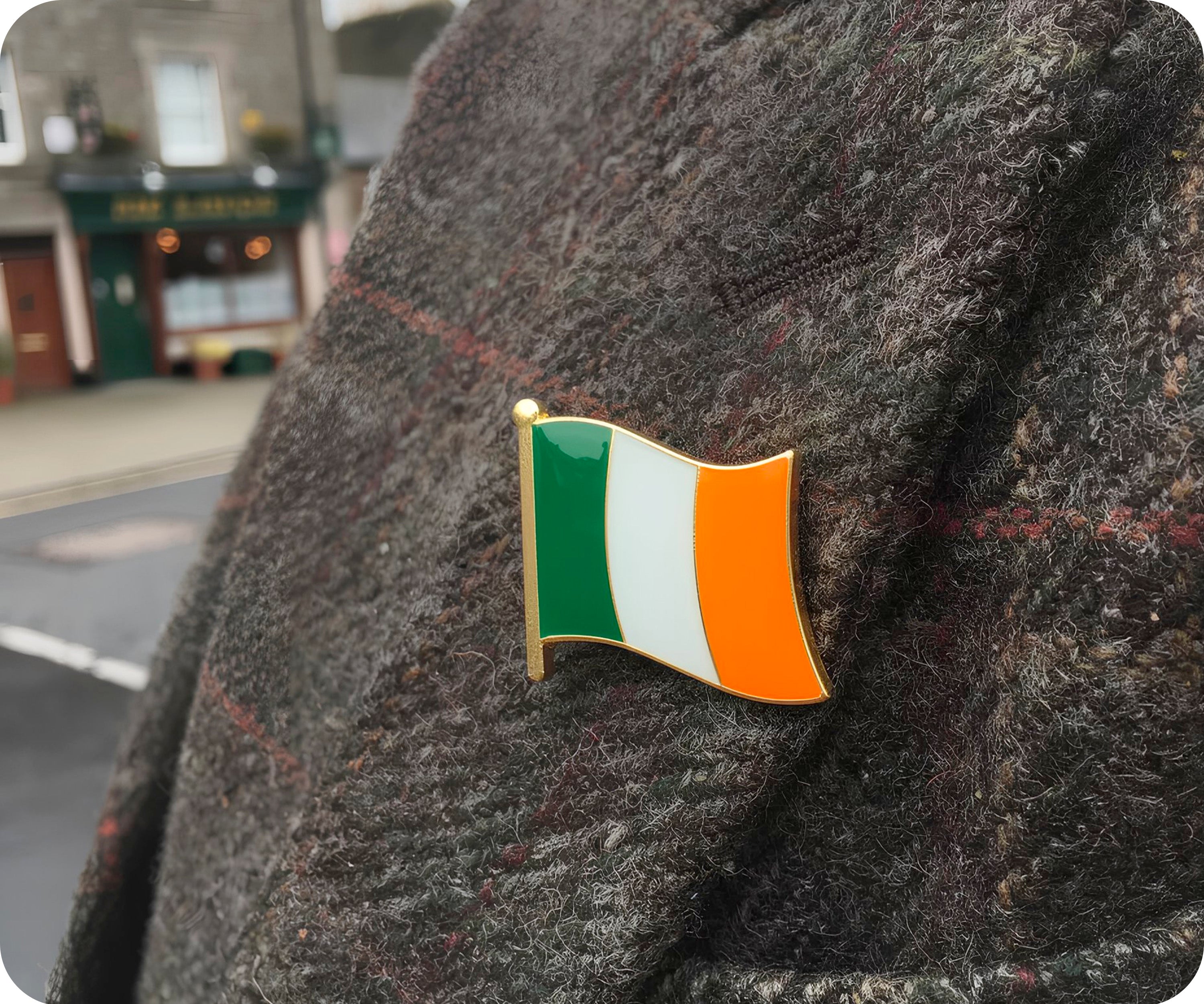Pin con la bandera de Irlanda Imagen secundaria del producto