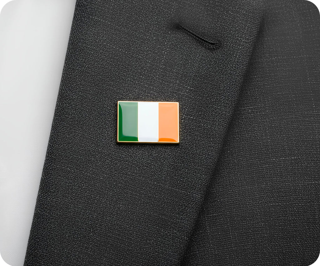 Ireland Rectangle Flag Pin Badge