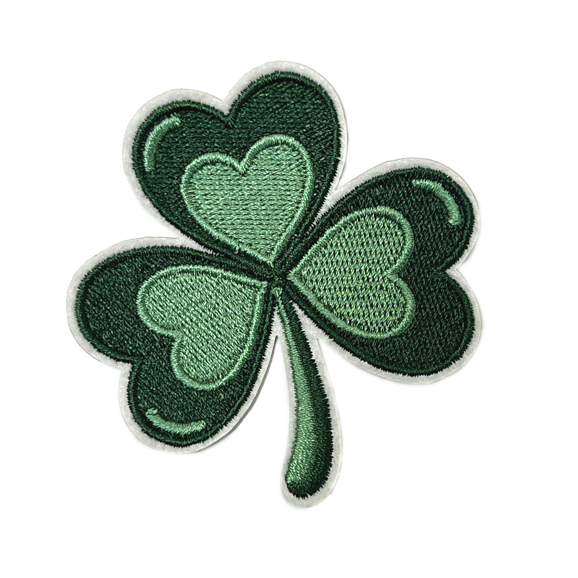Irish Clover Shamrock Embroidery Patch (7 x 7cm) Main image