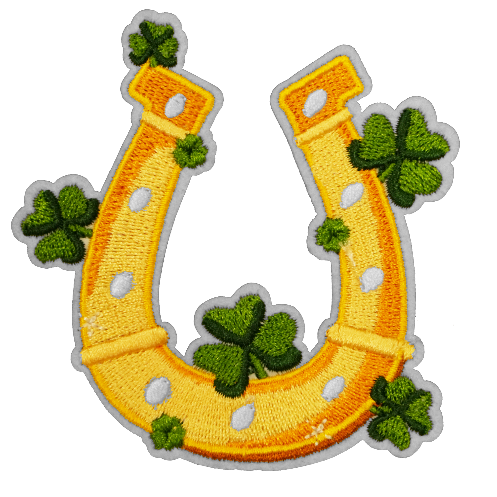 Lucky Irish Horse Shoe Embroidery Patch (8 x 8cm)