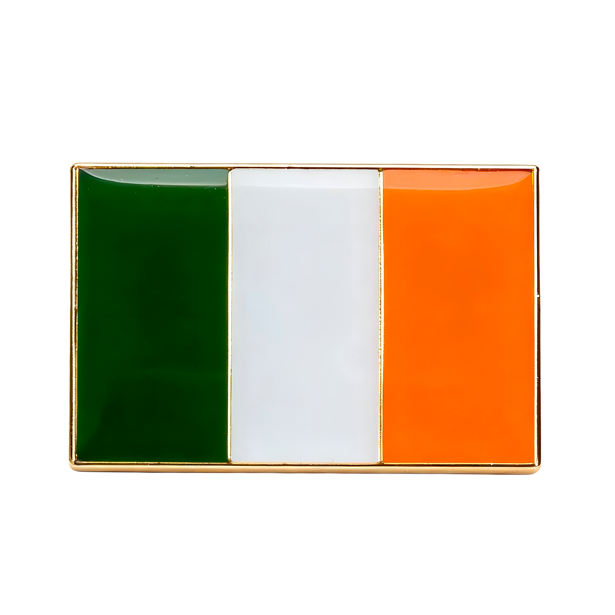 Pin con la bandera de Irlanda en forma de rectángulo Imagen principal del producto