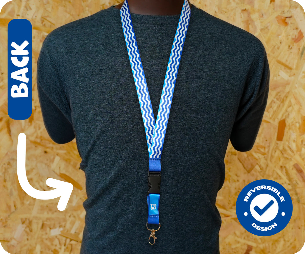 Isle of Wight Flag Lanyard Keychain