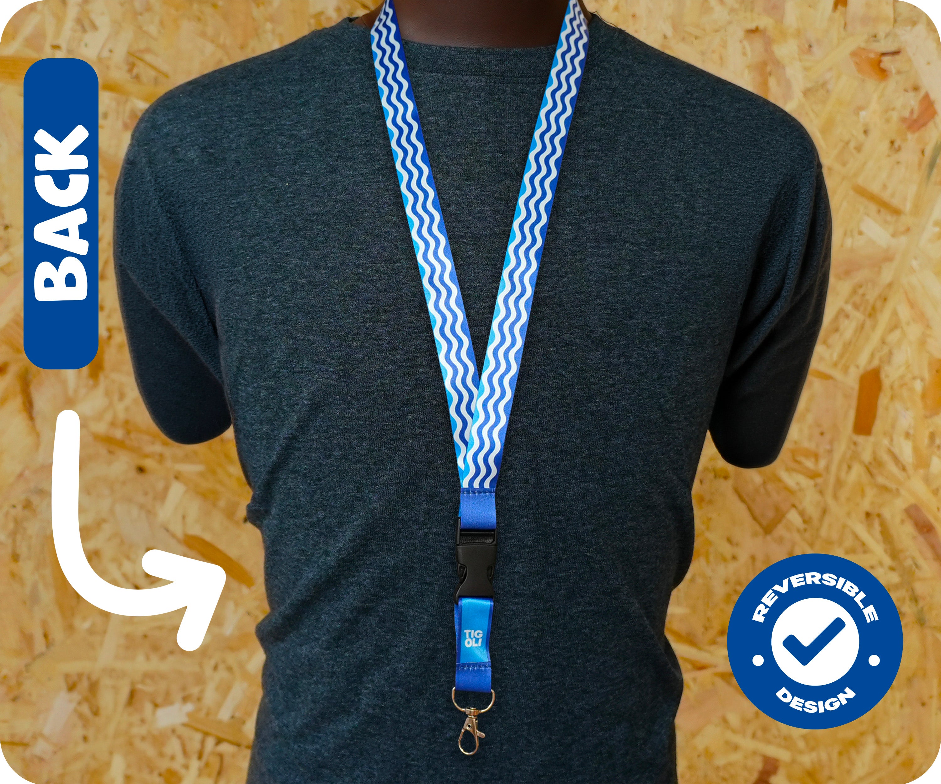 Isle of Wight Flag Lanyard Keychain