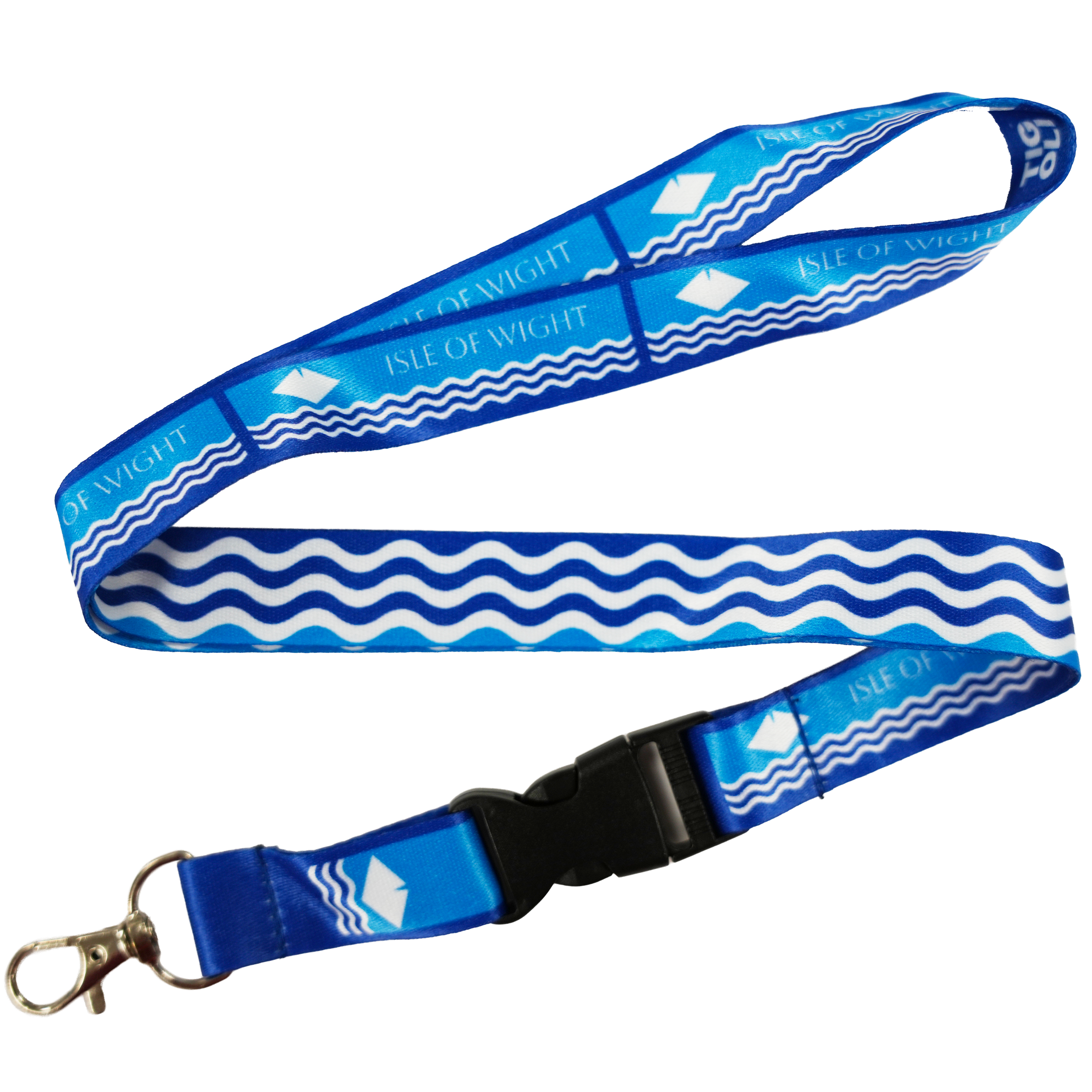Isle of Wight Flag Lanyard Keychain