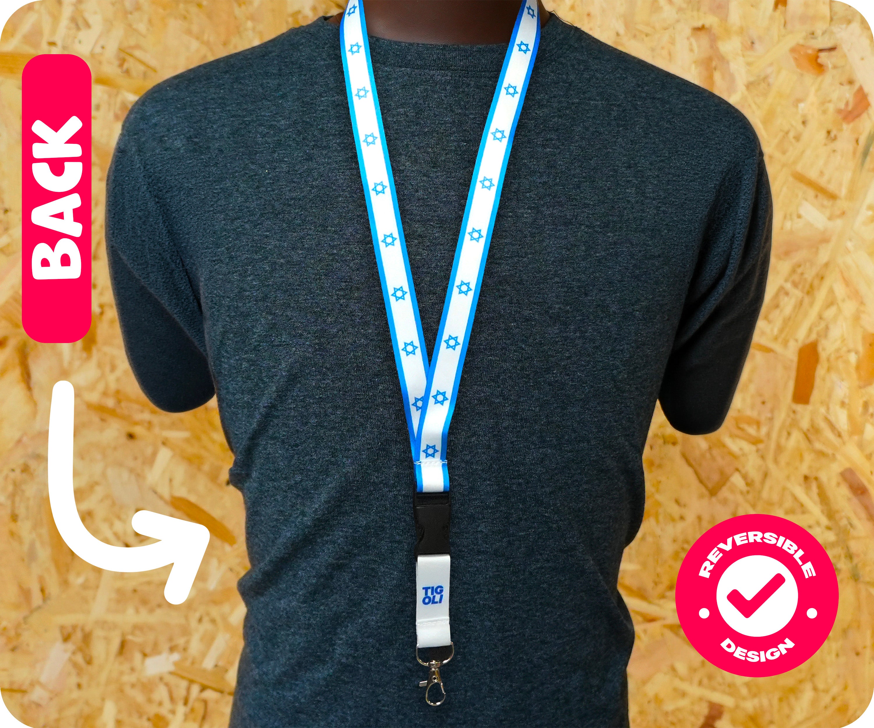 Israel Flag Lanyard