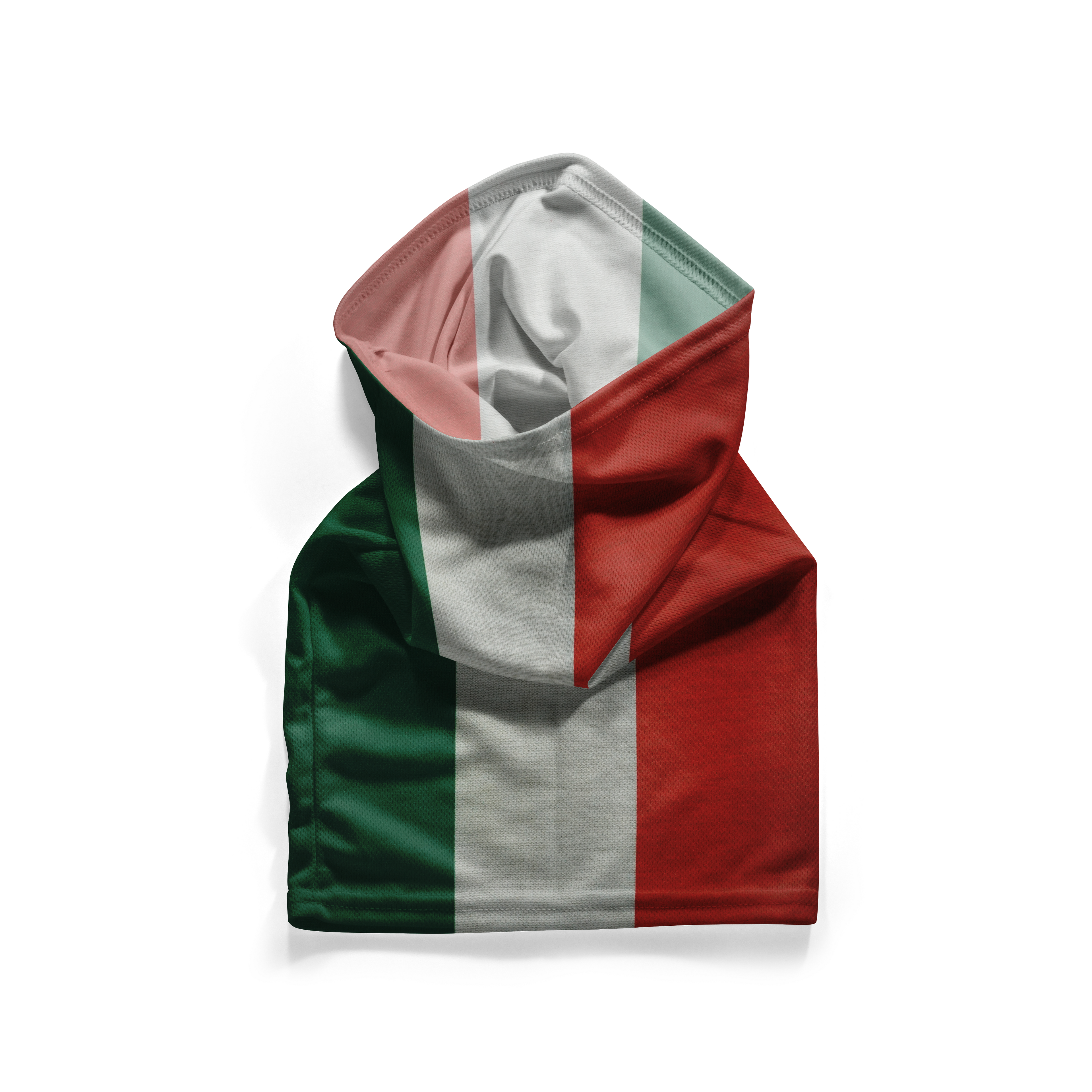 Snood con la bandera de Italia – Mascarilla transpirable, cubrecuello