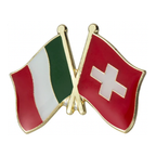 Italy & Switzerland Friendship Pin Badge