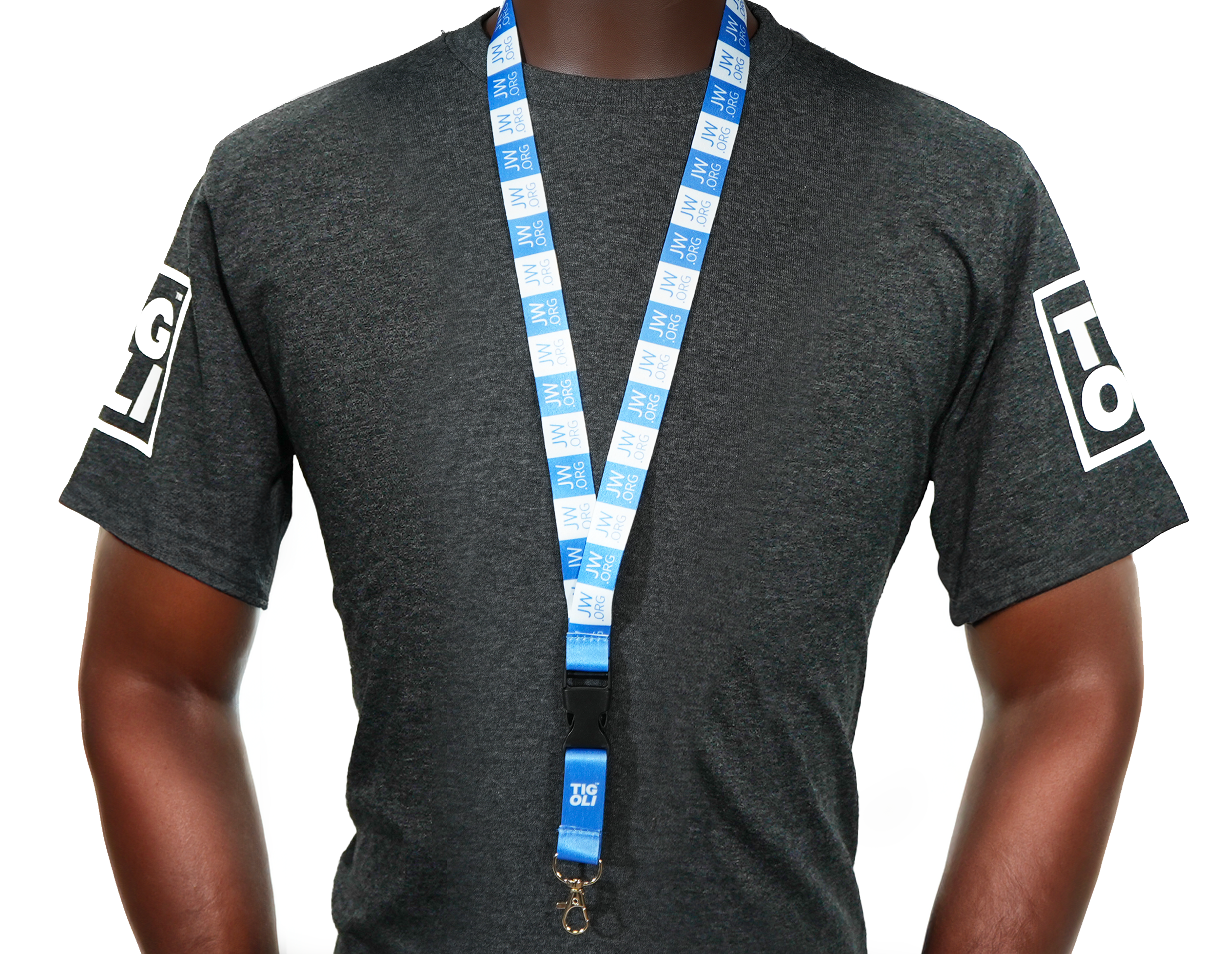 JW.ORG Lanyard – Blue & White Double-Sided Design