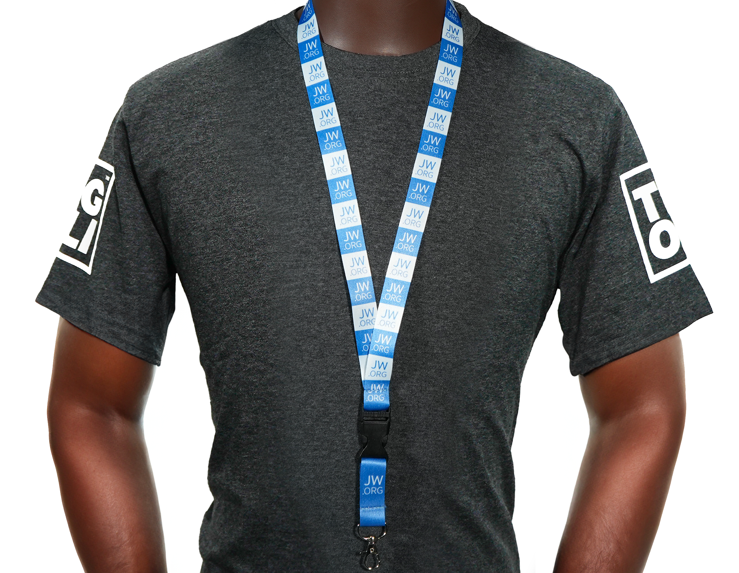 JW.ORG Lanyard – Blue & White Double-Sided Design Secondary image