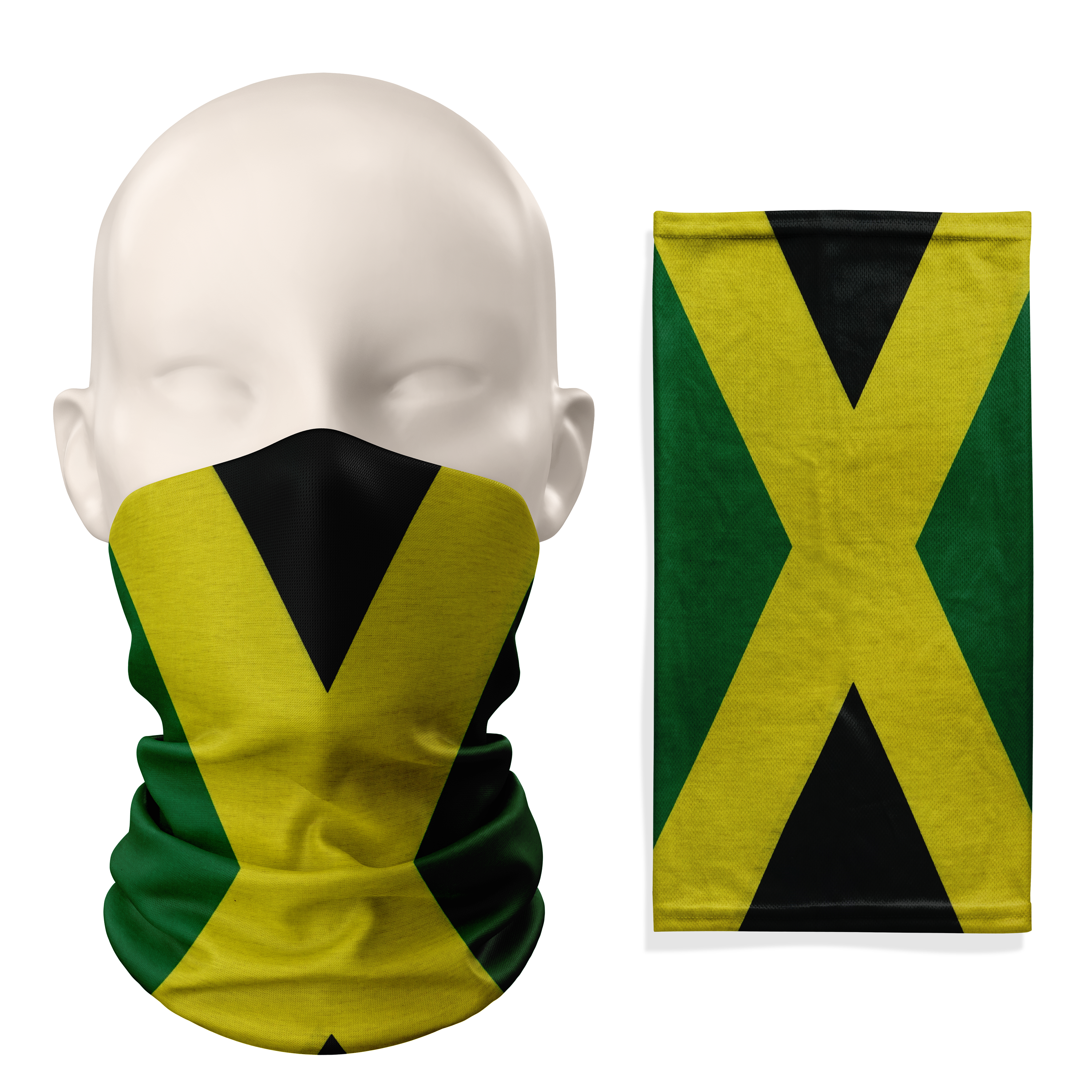 Snood con la bandera de Jamaica – Braga de cuello transpirable/Cobertura facial