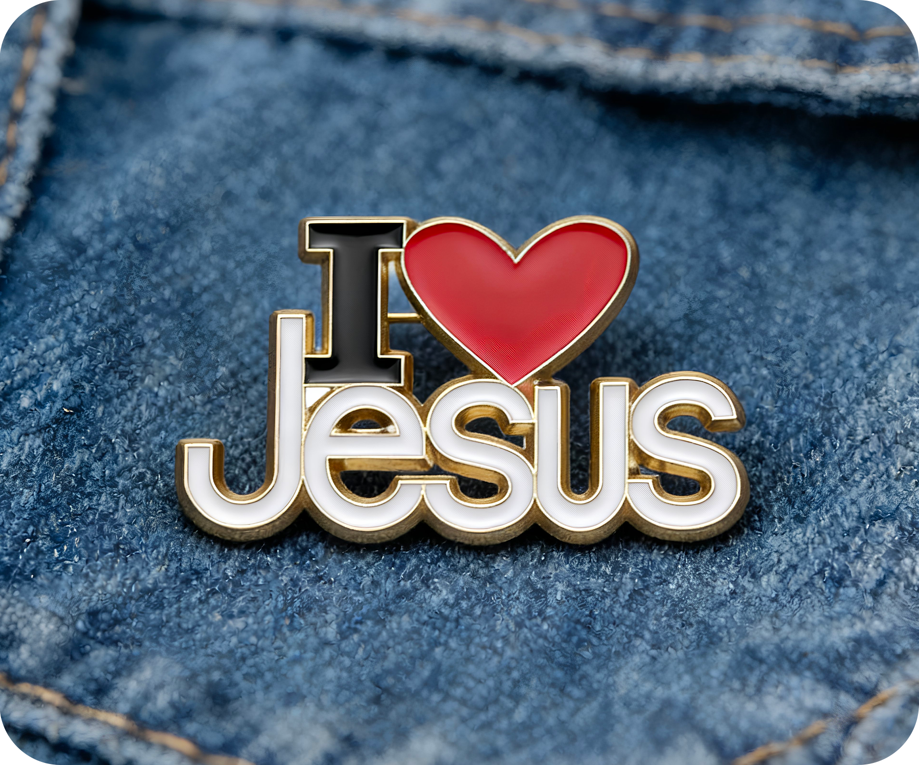 Pin de "Amo a Jesús" Imagen secundaria del producto