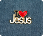 I Love Jesus Pin Badge