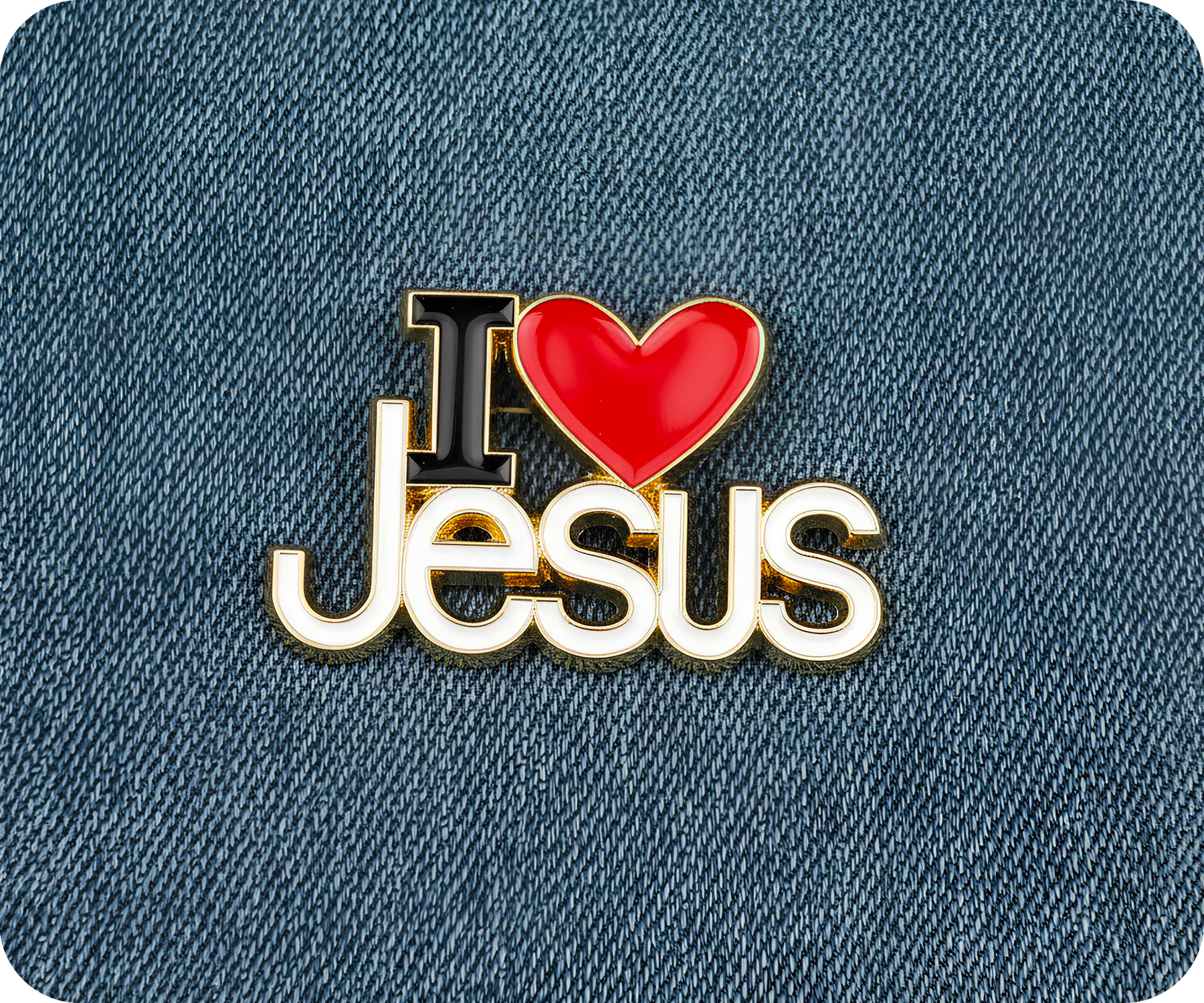 I Love Jesus Pin Badge