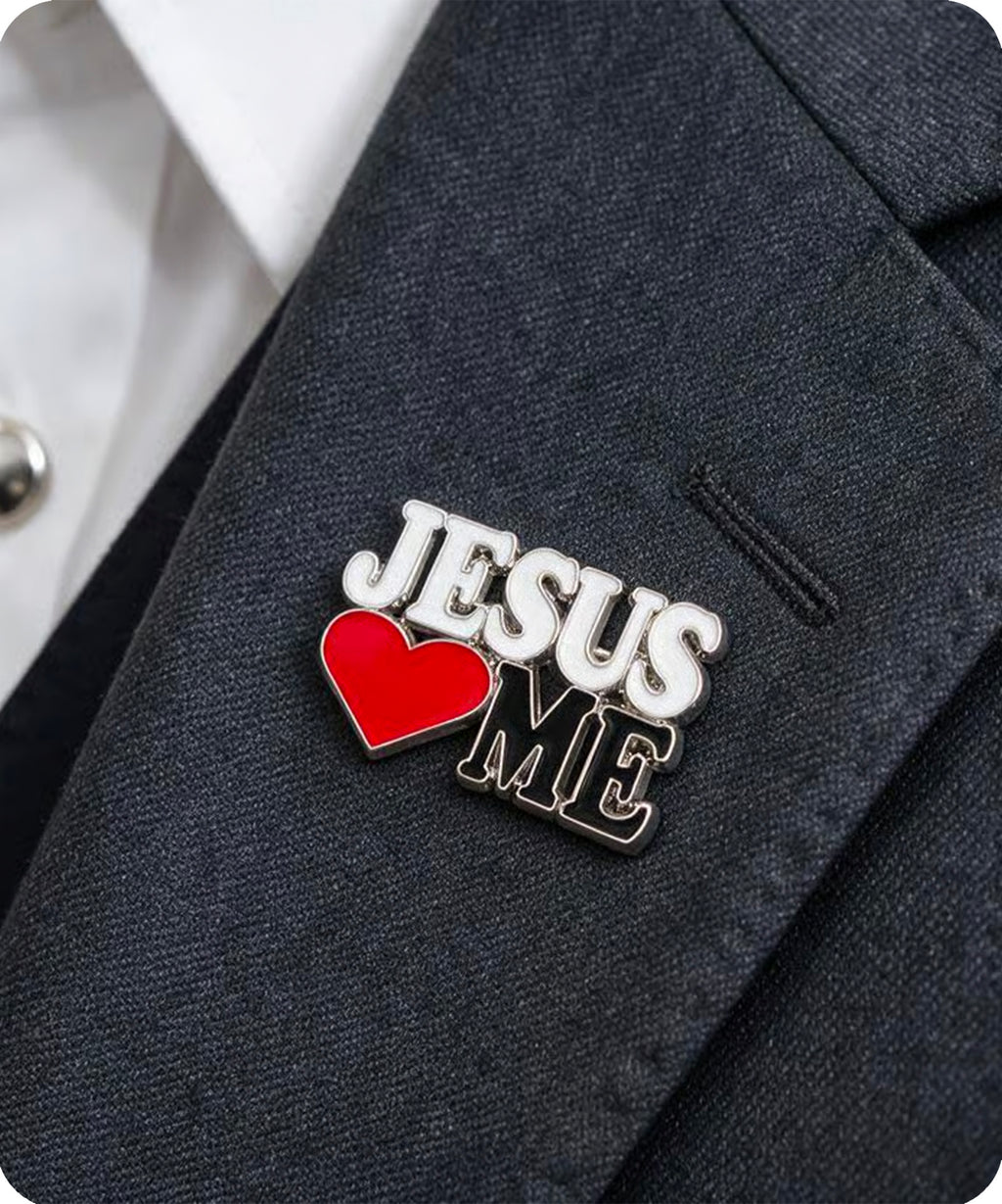 Jesus Loves Me Enamel Pin Badge