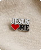Jesus Loves Me Enamel Pin Badge