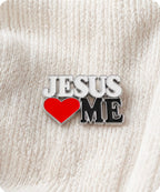 Jesus Loves Me Enamel Pin Badge