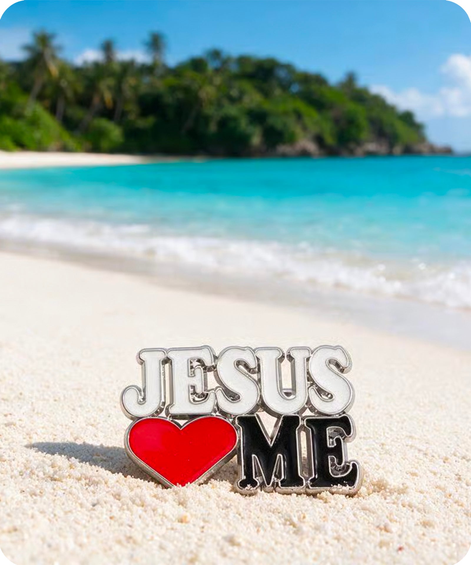 Jesus Loves Me Enamel Pin Badge