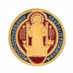 Saint Benedict Enamel Lapel Pin Badge