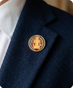 Saint Benedict Enamel Lapel Pin Badge