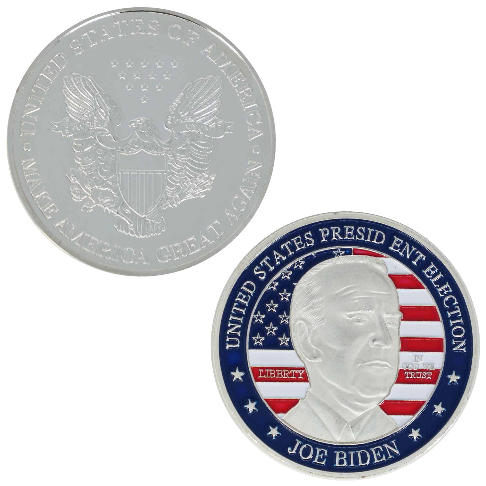Moneda Conmemorativa de la Elección Presidencial de Joe Biden – Edición Plata Imagen principal del producto