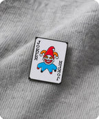 Joker Playing Card Enamel Pin Badge