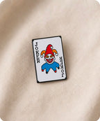 Joker Playing Card Enamel Pin Badge