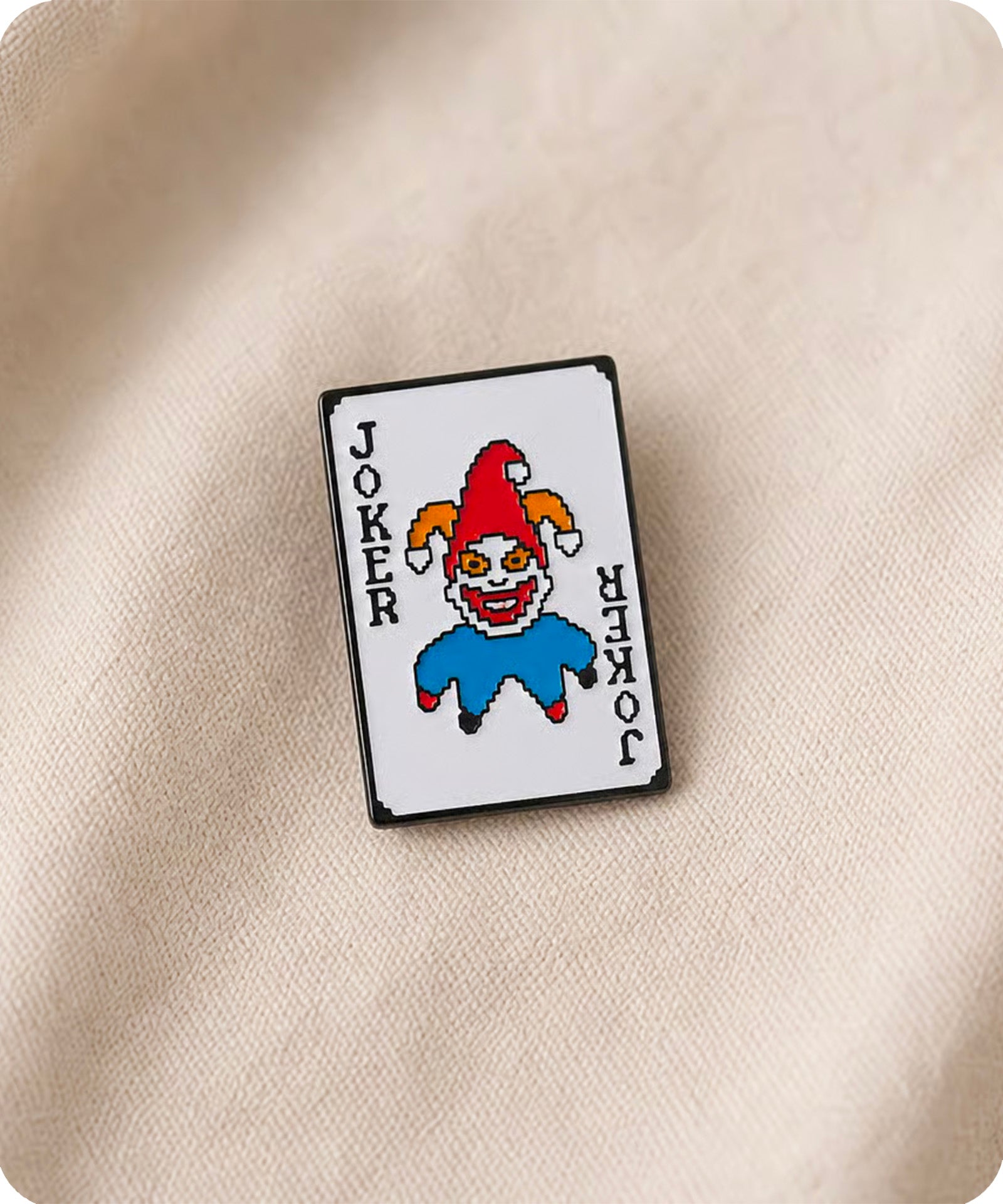 Joker Playing Card Enamel Pin Badge