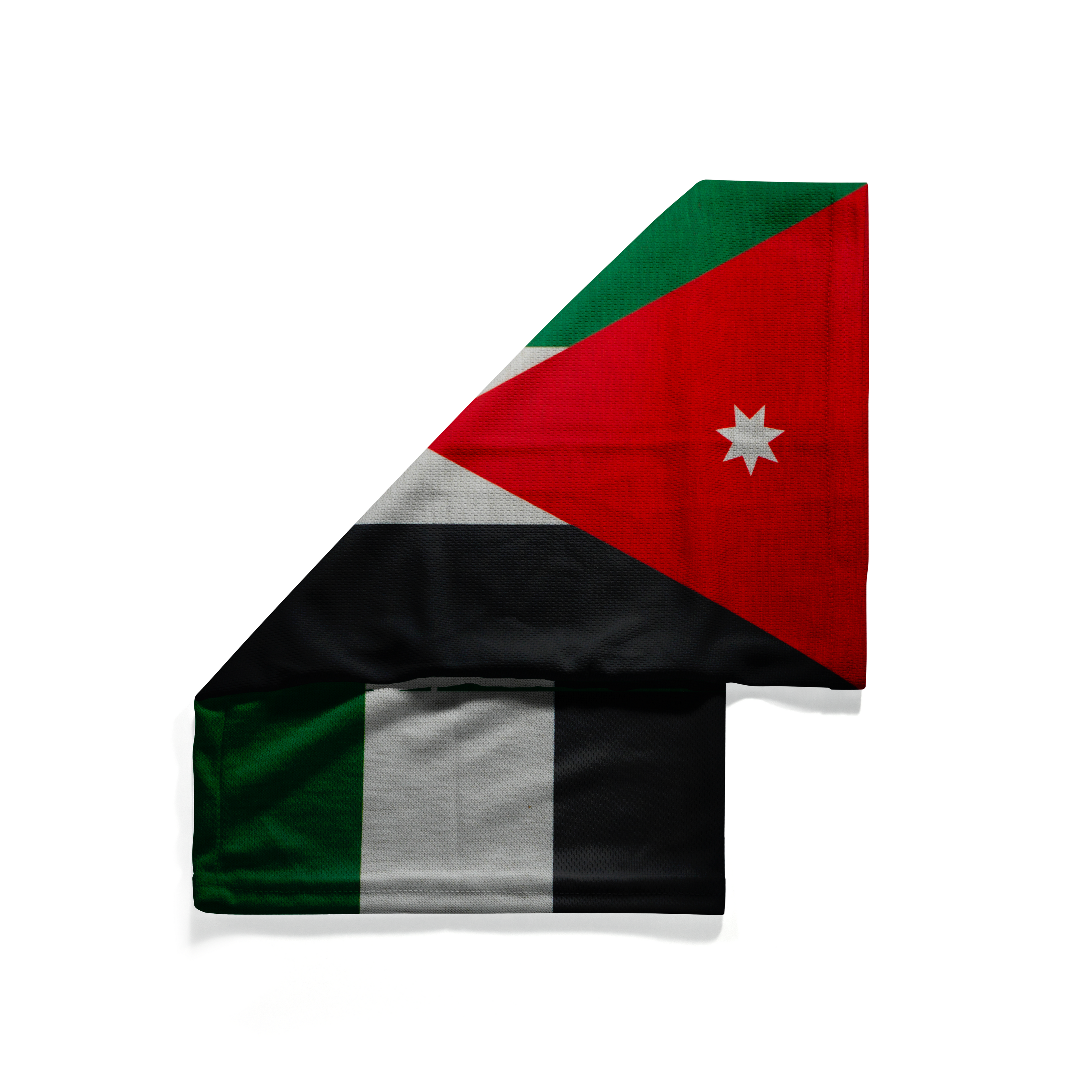 Braga de cuello con la bandera de Jordania – Mascarilla transpirable pañuelo para el cuello