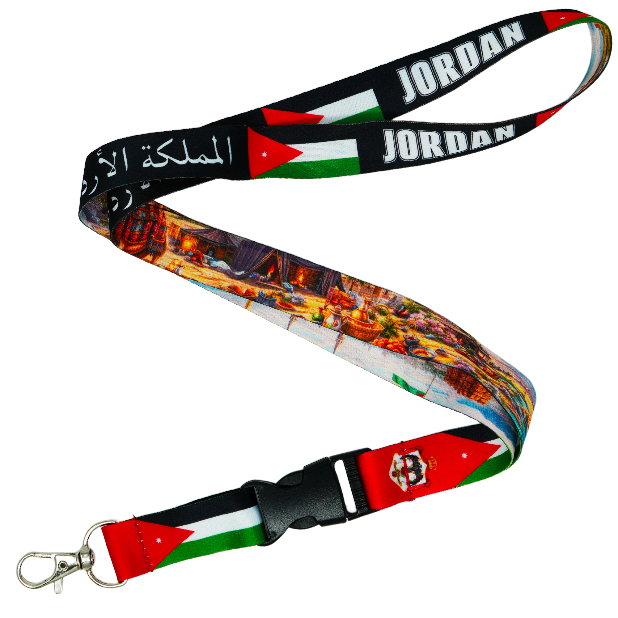 Jordan National Flag Lanyard Imagen principal del producto
