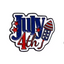 4th July United States Pin Badge