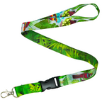 Tropical Birds and Jungle Leaf Lanyard