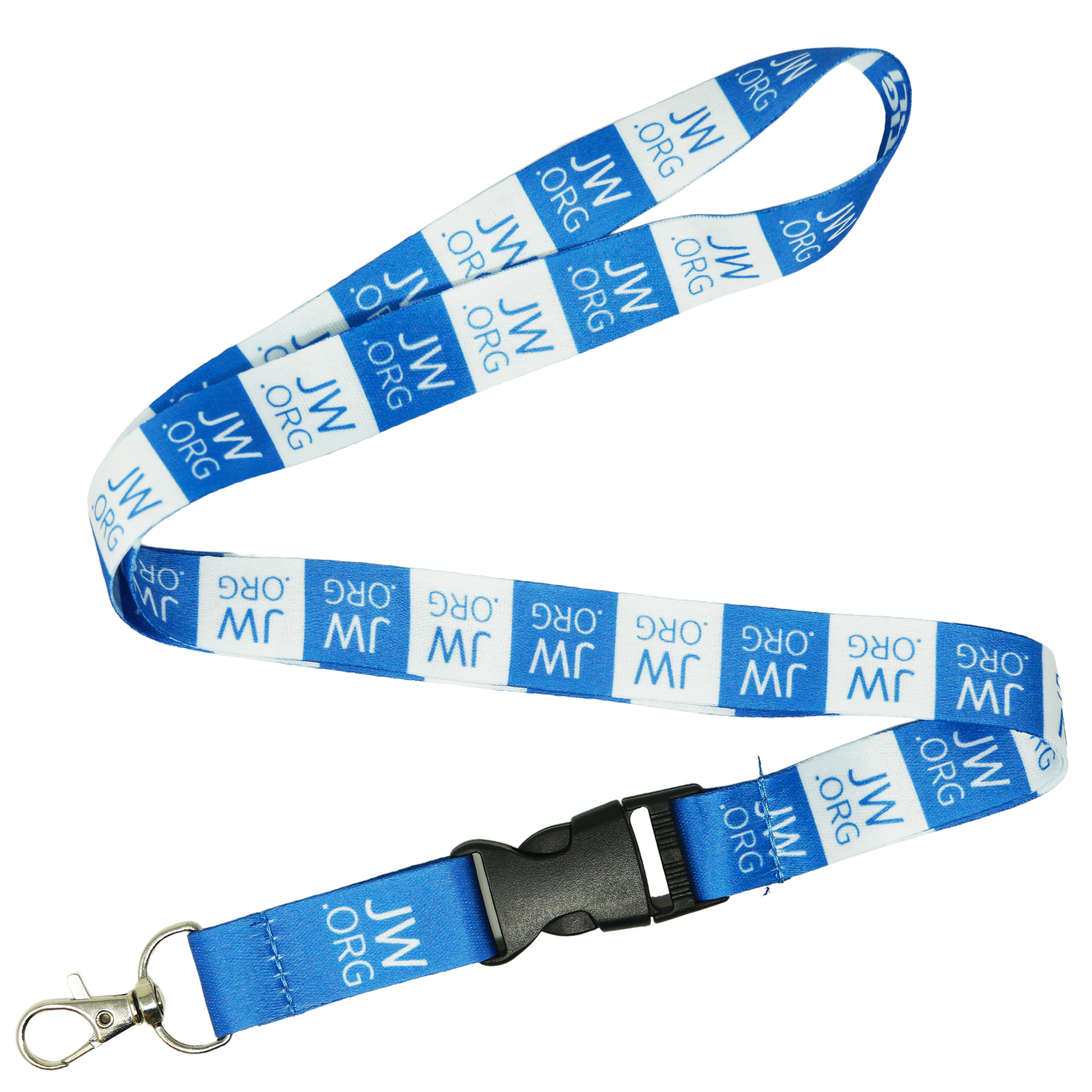 JW.ORG Lanyard – Blue & White Double-Sided Design Main image