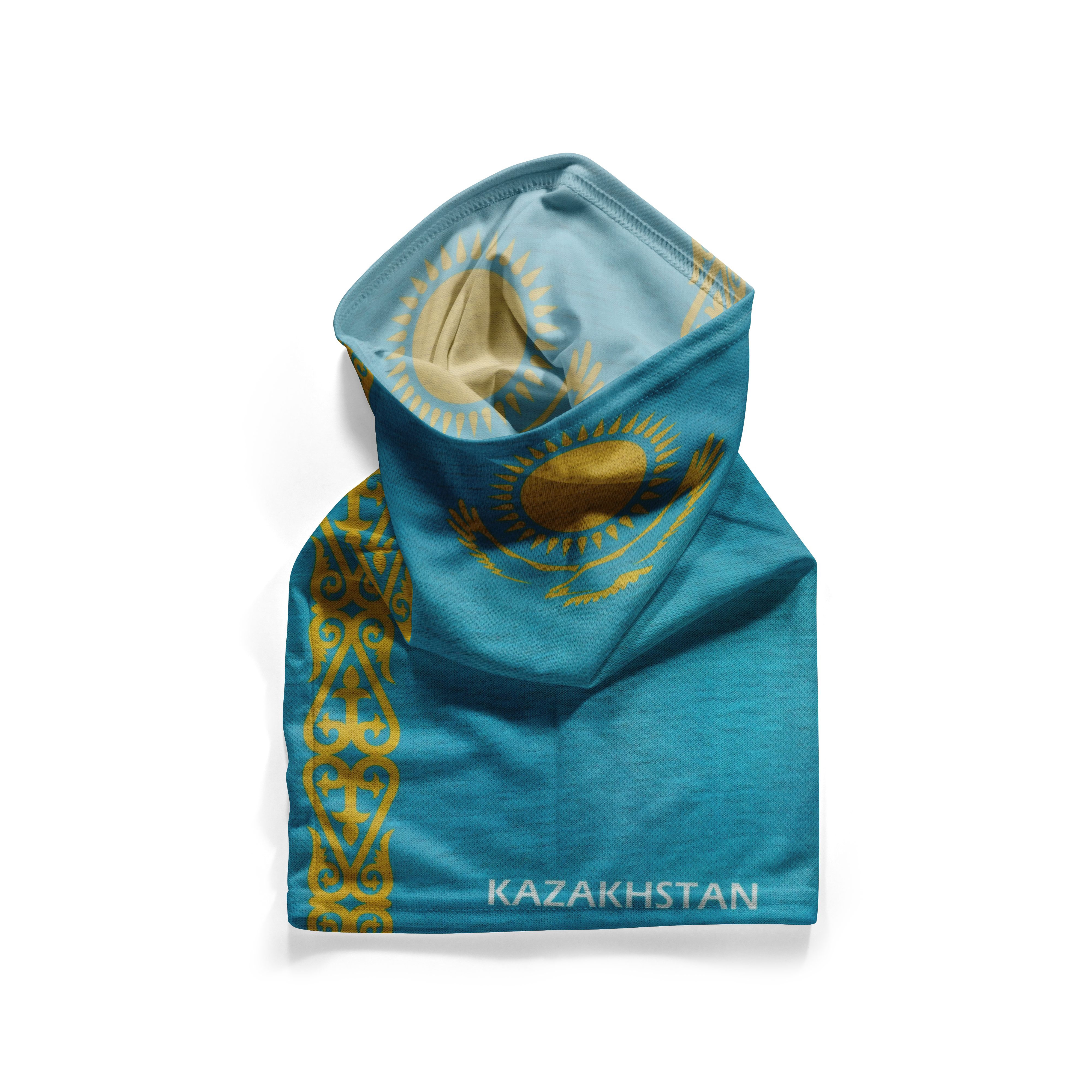 Kazakhstan Flag Snood  – Breathable Mask Neck Gaiter Face Covering Secondary image