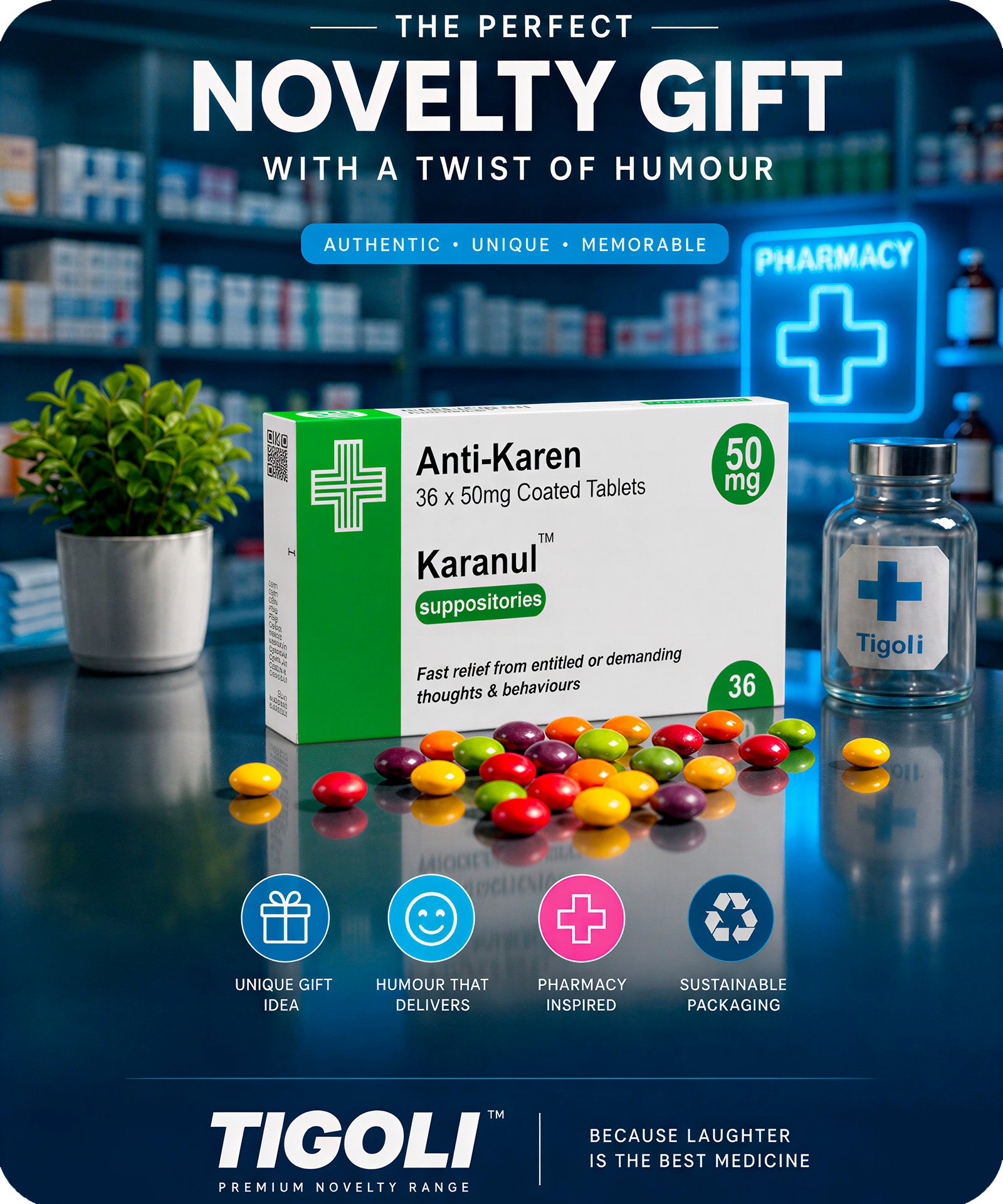 Anti-Karen Prescription Joke Sweets, 36g | Vegan & Vegetarian Secondary image