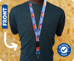 Kiribati Flag Lanyard