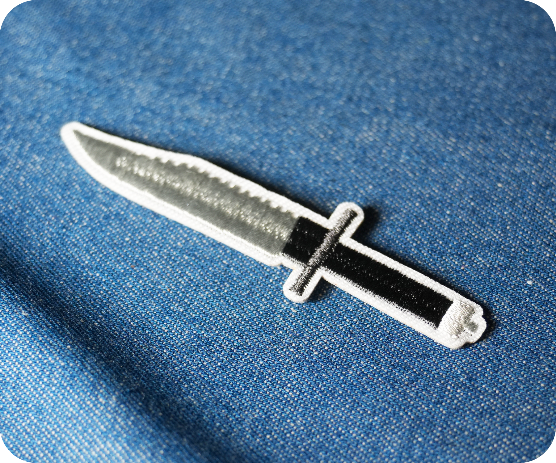 L3A1 Bayonet British Army Iron On Patch (8 x 2cm)