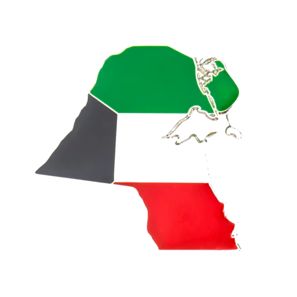 Kuwait Country Shape Pin Badge