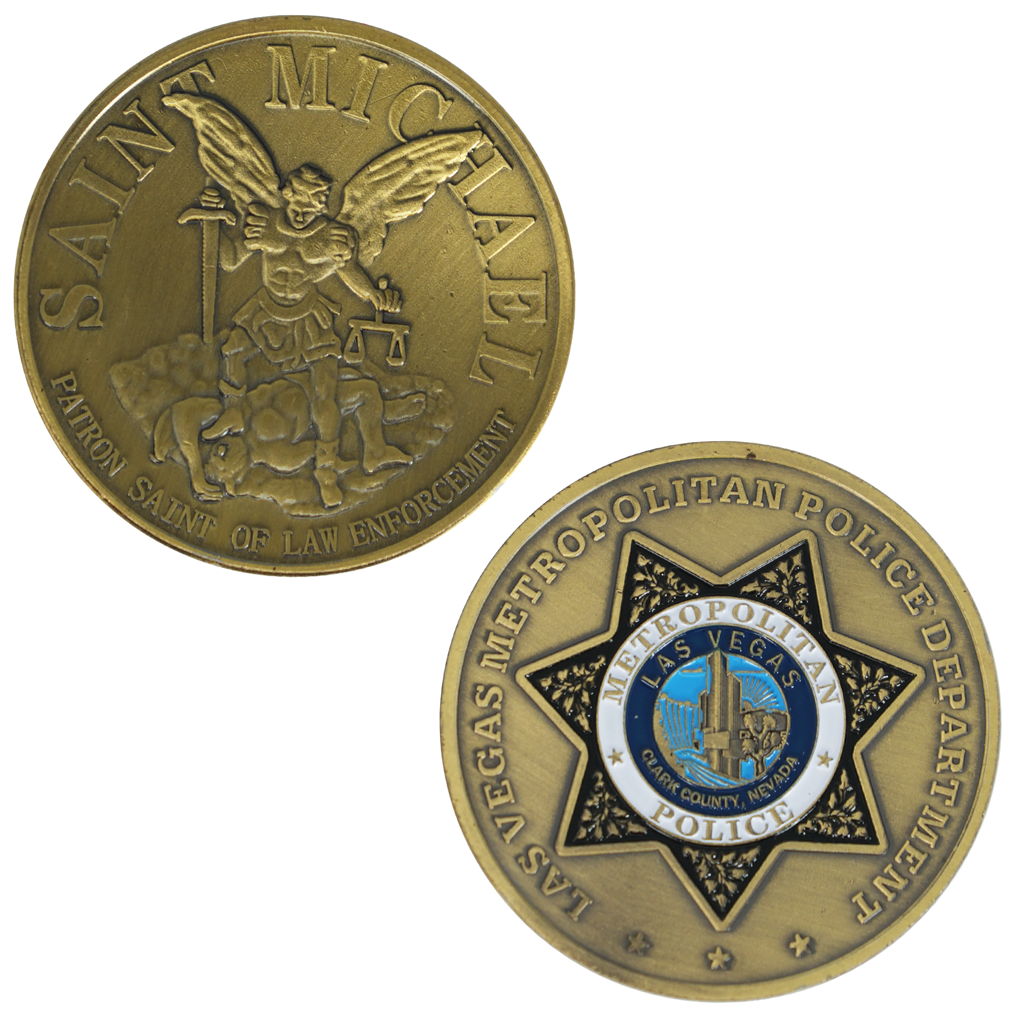 Moneda del Departamento de Policía Metropolitana de Las Vegas de San Miguel Imagen principal del producto