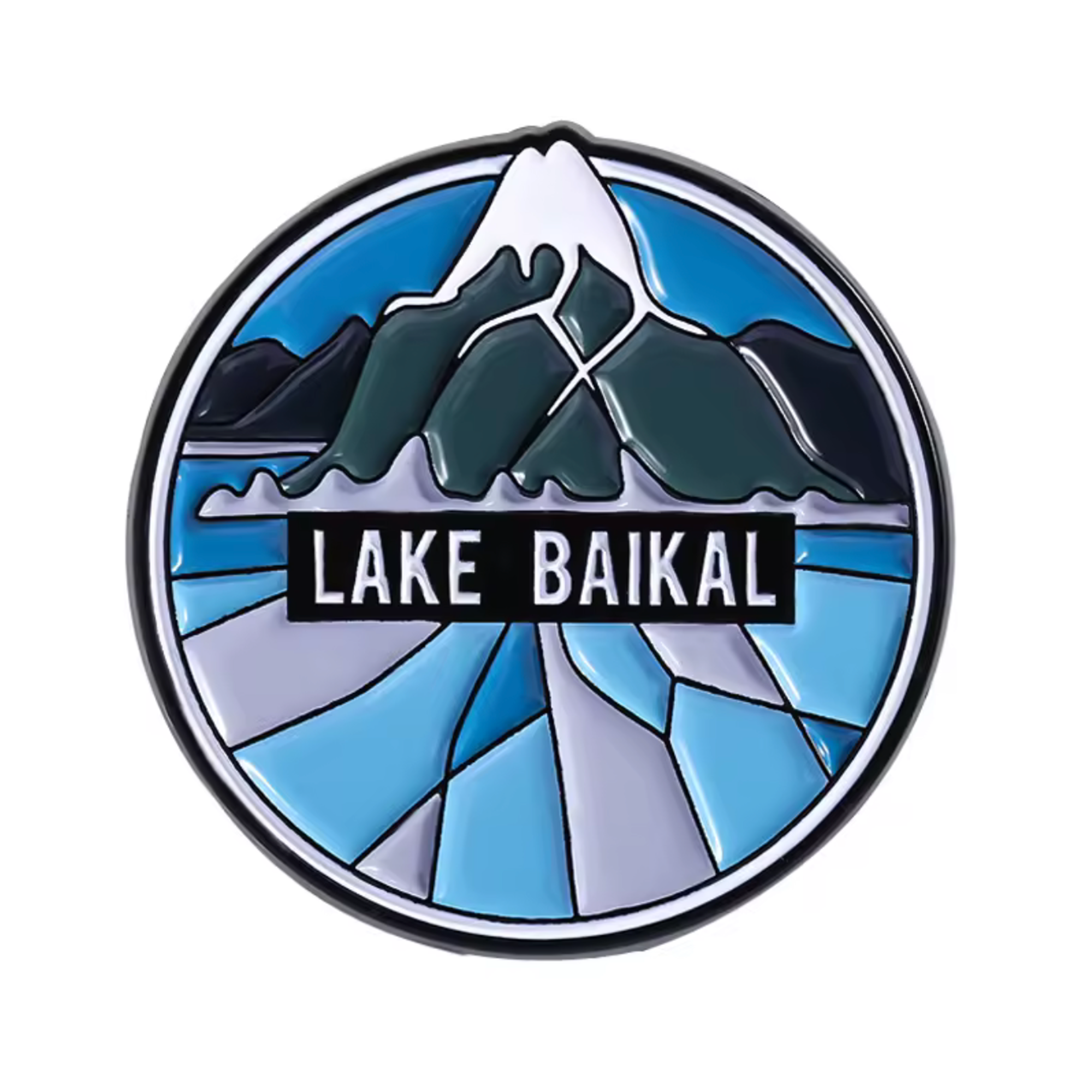 Insignia de alfiler con el sello del lago Baikal, Rusia Imagen principal del producto