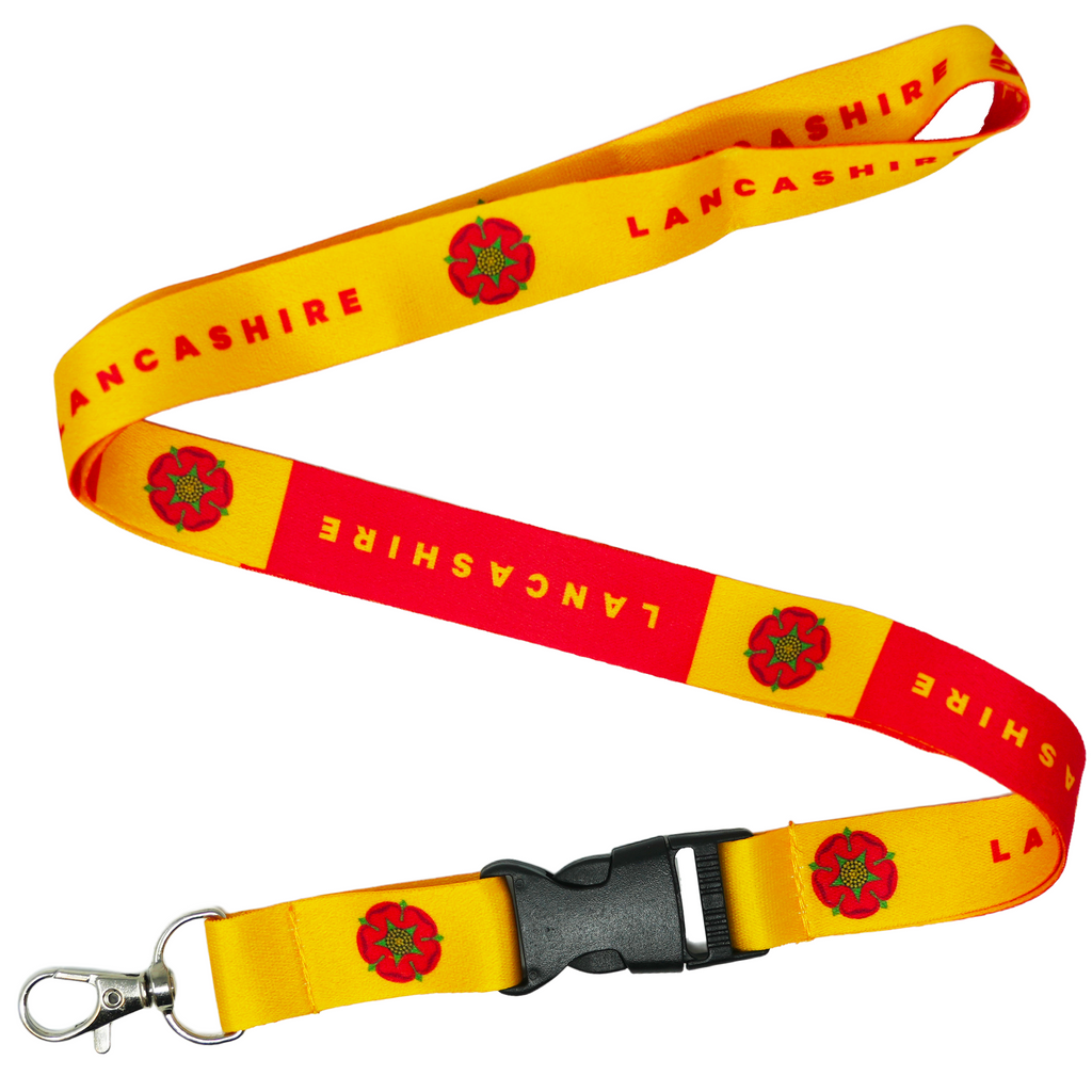 Lancashire County Lanyard – Red Rose of Lancaster Design