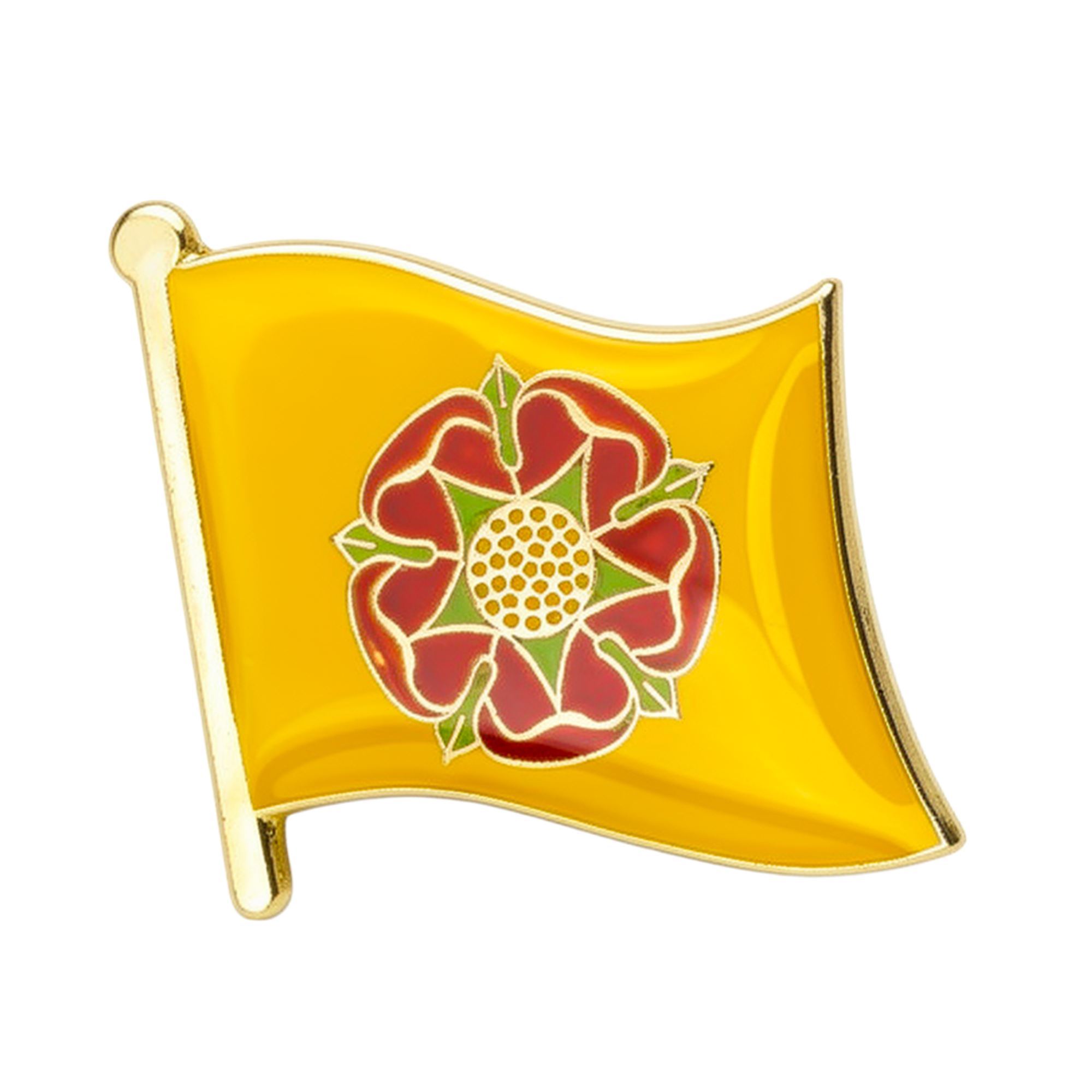 Insignia con el escudo del condado inglés de Lancaster Lancashire Imagen principal del producto